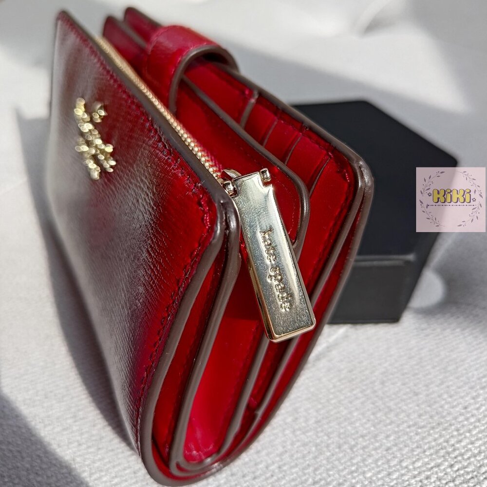 Madison Medium Bifold Wallet red KN227 - Picture 3 of 9